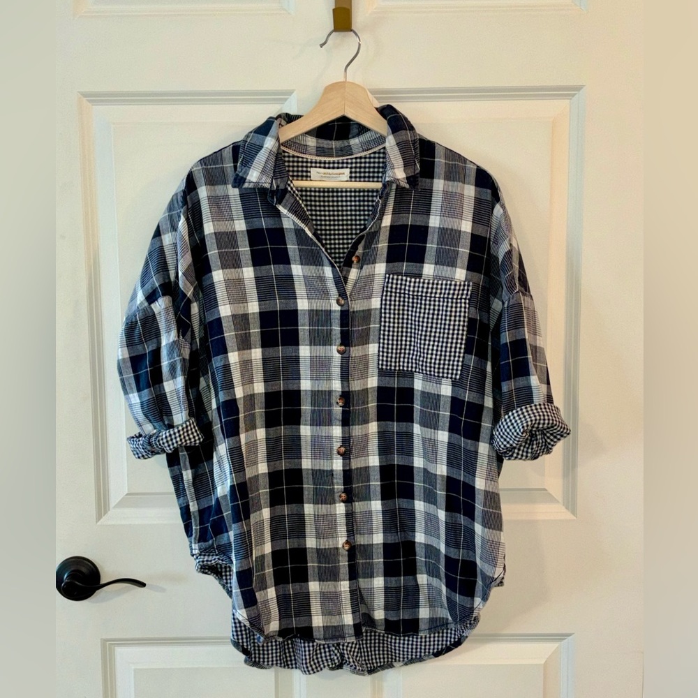 Anthropologie Plaid Tunic XS/S